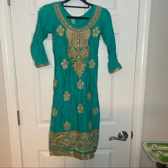 Child’s Handmade Sari Dress (Please see Measurements as there are no tags) - Picture 1 of 7